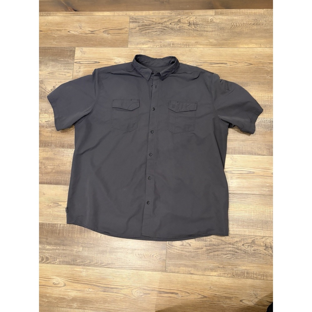 5.11 tactical shirt Ripstop Men's 3xl Tall Charcoal Grey Short Sleeve Outdoor